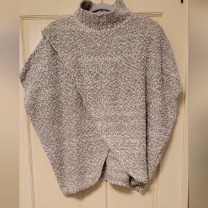 Elan Cozy Gray Oversized Women's Sweater Size OS